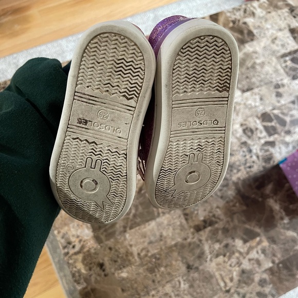 GUC Old Soles Sparkly Sneakers Sz 25 - Picture 9 of 9